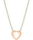 Heart Pendant Necklace in 10k Rose Gold