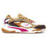 Фото #2 товара Puma RsFast Leopard Lace Up Womens White Sneakers Casual Shoes 38712601
