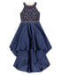 Фото #1 товара Big Girls Sleeveless Lace Bodice with High Low Skirt Dress