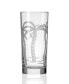 Palm Tree Cooler Highball 15Oz - Set Of 4 Glasses