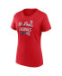 Фото #3 товара Women's Red St. Louis Cardinals Logo T-shirt