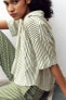 Фото #1 товара Рубашка из смесового льна с короткими рукавами ZARA