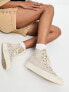 Converse Chuck 70 Hi trainers with swirl print in beige