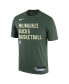 Men's Hunter Green Milwaukee Bucks 2023/24 Sideline Legend Performance Practice T-shirt