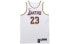 Фото #1 товара Футболка баскетбольная Nike NBA AU 23, белая, мужская - лимитированная версия лиги, Lakers James 23 - AT4709-102