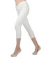 Women's Light Ponte Cotton Blend Capri Leggings