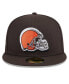 Фото #2 товара Men's Brown Cleveland Browns 2024 NFL Draft 59FIFTY Fitted Hat