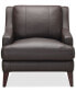 Фото #4 товара Collyn 34" Modern Leather Chair, Created for Macy's