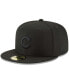 Фото #1 товара Men's Black Chicago Cubs Primary Logo Basic 59FIFTY Fitted Hat