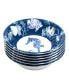 Фото #2 товара Sea Life Set of 6 All Purpose Bowl 7.5" x 2", Service For 6