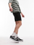 Фото #1 товара Topman skinny denim shorts in black
