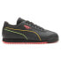 Фото #1 товара Puma Roma Lava Leather Lace Up Mens Black Sneakers Casual Shoes 38890801