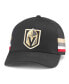 Фото #1 товара Men's Black Vegas Golden Knights HotFoot Stripes Trucker Adjustable Hat