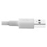Фото #7 товара Eaton Tripp Lite M100-003-WH USB-A to Lightning Sync/Charge Cable (M/M) - MFi Certified - White - 3 ft. (0.9 m) - 1 m - Lightning - USB A - Male - Male - White