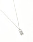 Фото #3 товара Faded Future padlock necklace in silver