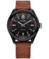 ფოტო #1 პროდუქტის Eco-Drive Men's Star Wars Chewbacca Brown Leather Strap Watch 43mm