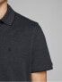 Фото #6 товара JJEPAULOS men´s polo shirt 12136668 Dark Gray Melange SLIM FIT