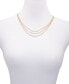 Фото #2 товара Vince Camuto gold-Tone Multi Layered Necklace