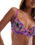 Фото #2 товара Ann Summers Wildflower non padded plunge bra in bright purple