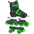 Roller Derby Green Wire Kids' Inline-Quad Combo Skates - Black/Green (2-12)
