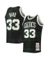 ფოტო #1 პროდუქტის Men's Larry Bird Black Boston Celtics 1985-86 Hardwood Classics Uninterrupted Swingman Jersey