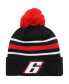 Men's Black Brad Keselowski Cuffed Knit Hat with Pom