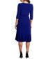 Women's Whimsy Ruffled Knee Length Wrap Dress