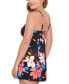 Women's Floral-Print Empire Swim Dress, Created for Macy's