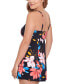 Фото #3 товара Women's Floral-Print Empire Swim Dress, Created for Macy's