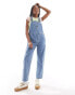 Фото #1 товара Vans ground work denim dungarees in mid blue wash