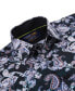 Фото #2 товара Men's Paisley Four-Way Stretch Button Down Slim Fit Shirt