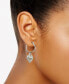 Gold-Tone Crystal Heart Drop Earrings