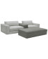 Фото #1 товара CLOSEOUT! Roral 4-Pc. Fabric Sofa with Leather Arm Table and Bench