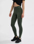 Hummel – Leggings in Khaki Bergsteiger-Efeu, XS - фото #5