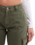 Pimkie straight leg cargo trousers in khaki