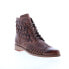 Фото #2 товара Bed Stu Loretta F328030 Womens Brown Leather Lace Up Ankle & Booties Boots