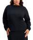 Фото #1 товара Trendy Plus Size Boat-Neck Top