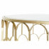 Фото #2 товара Кофейный столик DKD Home Decor Glamour Белый Разноцветный Позолоченный Мрамор Железо 87 x 87 x 51,5 cm