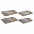 HOME DECOR 40.6x30x6 cm Tray 2 Units Beige / Blue - фото #3