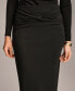 Фото #6 товара Women's Twist-Front Knit Pull-On Pencil Skirt