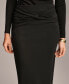 Women's Twist-Front Knit Pull-On Pencil Skirt