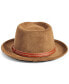 Фото #2 товара Men's Faux-Suede Belted Fedora