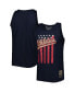 Фото #1 товара Men's Navy Oakland Athletics Cooperstown Collection Stars and Stripes Tank Top