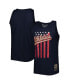 Men's Navy Oakland Athletics Cooperstown Collection Stars and Stripes Tank Top