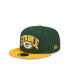 ფოტო #1 პროდუქტის Men's X Staple Green, Gold Green Bay Packers Pigeon 59Fifty Fitted Hat