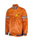 Men's Orange Phoenix Suns Slider Satin Full-Snap Varsity Jacket