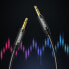 Wytrzymały kabel przewód audio AUX w oplocie minijack 3.5 mm 1m niebieski