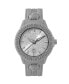ფოტო #1 პროდუქტის Men's Watch 3 Hand Date Quartz Fearless Gray Silicone Strap Watch 43mm