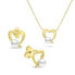 Фото #1 товара Romantic Gold Plated Pearl Jewelry Set SET234Y (Earrings, Necklace)