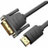Фото #4 товара Адаптер HDMI-DVI Vention ABFBI Чёрный 3 м